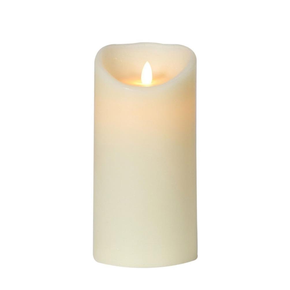Elements Moving Flame LED Pillar Candle 20 x 10cm Extra Image 1